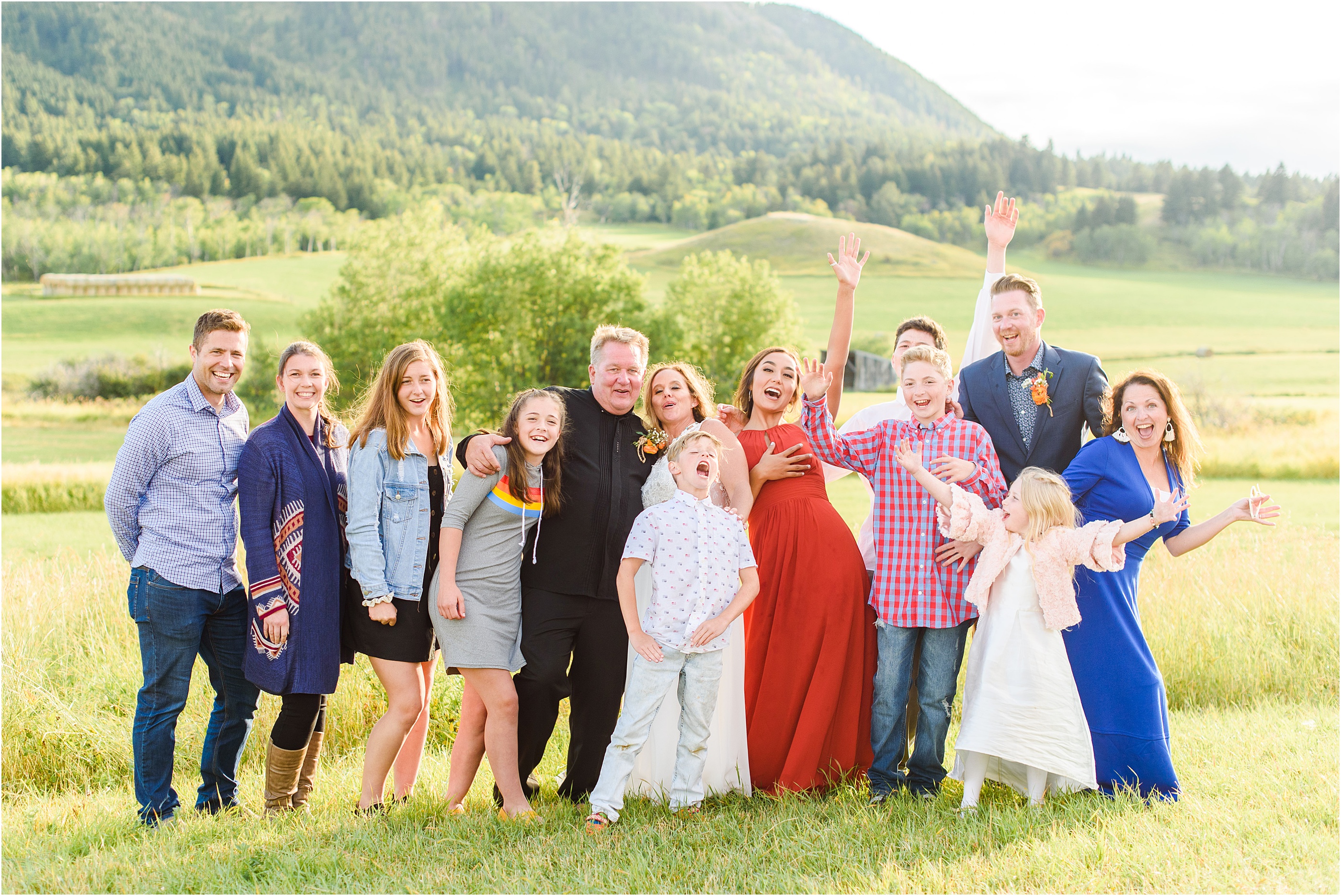 wedding reception in mountain montana